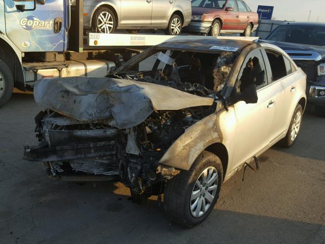 1G1PF5S91B7165838 - 2011 CHEVROLET CRUZE LT SILVER photo 2