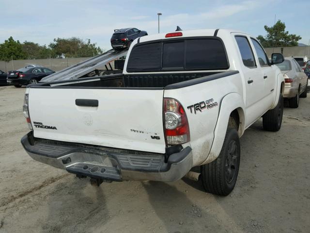 5TFJU4GN4FX077746 - 2015 TOYOTA TACOMA DOU WHITE photo 4