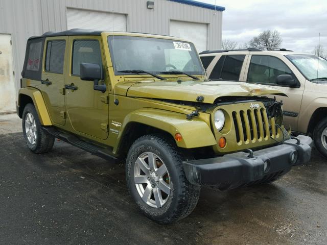 1J4GB59147L133784 - 2007 JEEP WRANGLER S GREEN photo 1
