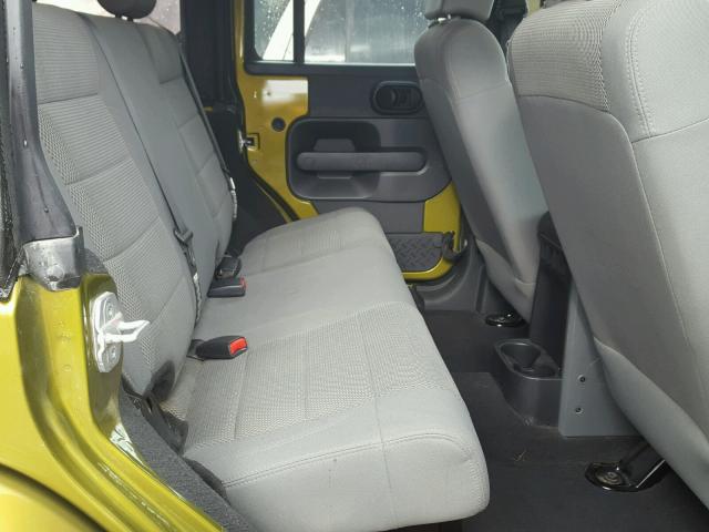 1J4GB59147L133784 - 2007 JEEP WRANGLER S GREEN photo 6