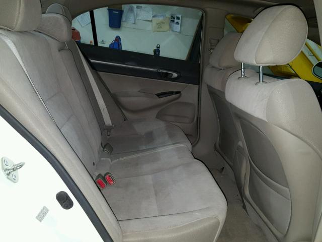 19XFA1F80AE027704 - 2010 HONDA CIVIC EX თეთრი ფოტო 6