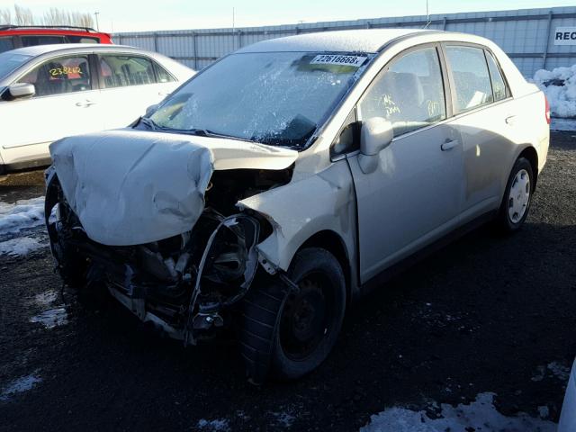 3N1BC11E78L421246 - 2008 NISSAN VERSA S GOLD photo 2