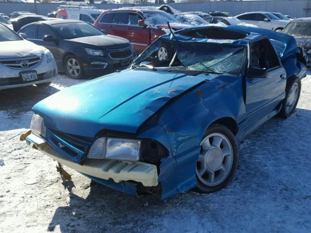 1FACP42D7PF183877 - 1993 FORD MUSTANG CO BLUE photo 2