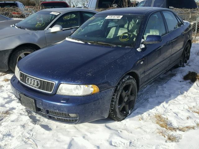 WAURD68D01A067714 - 2001 AUDI S4 2.7 QUA BLUE photo 2