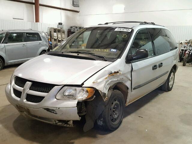 1D4GP25323B199735 - 2003 DODGE CARAVAN SE SILVER photo 2