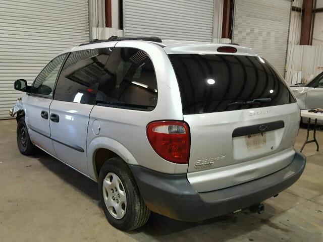 1D4GP25323B199735 - 2003 DODGE CARAVAN SE SILVER photo 3