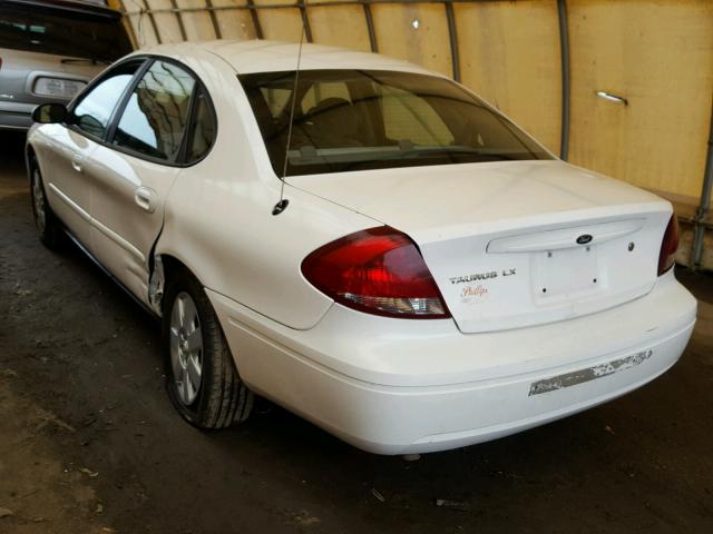 1FAFP52U24A185032 - 2004 FORD TAURUS LX WHITE photo 3