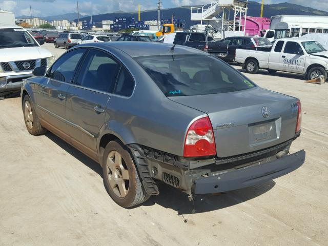 WVWAD63B85P053519 - 2005 VOLKSWAGEN PASSAT GLS SILVER photo 3