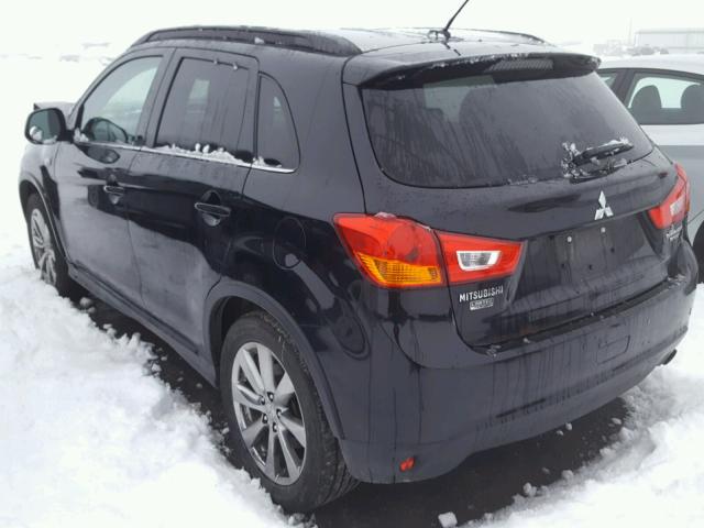 4A4AR5AU1DE019134 - 2013 MITSUBISHI OUTLANDER BLACK photo 3