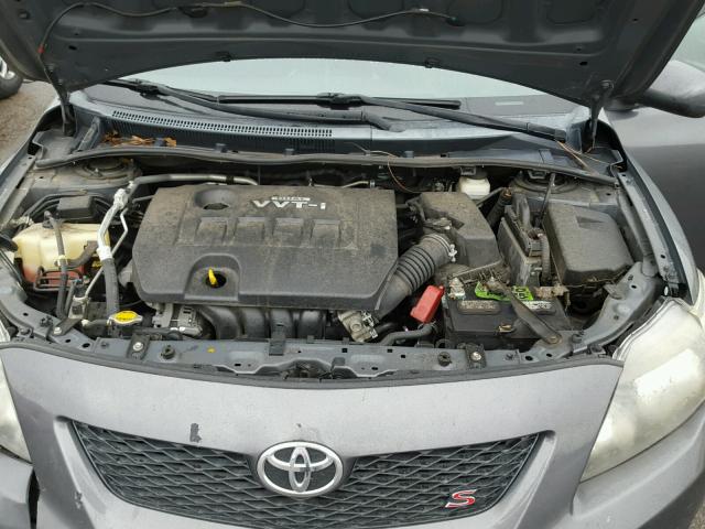 2T1BU4EE5AC407814 - 2010 TOYOTA COROLLA BA GRAY photo 7