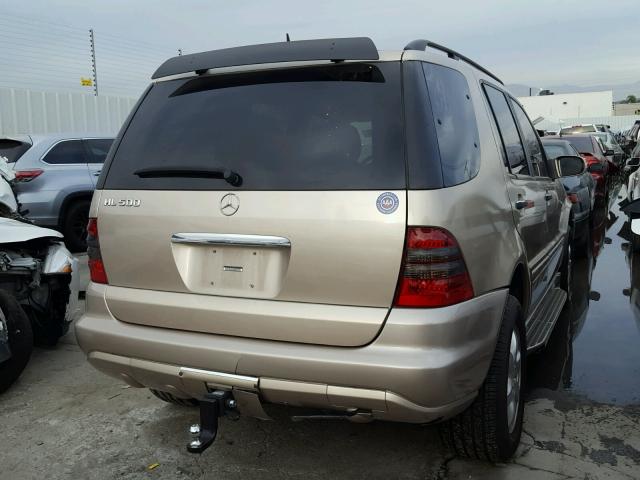 4JGAB75E02A318270 - 2002 MERCEDES-BENZ ML 500 GOLD photo 4