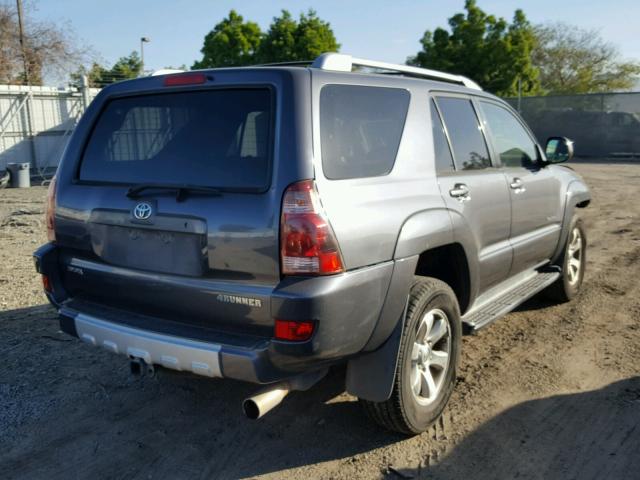 JTEZU14R840023182 - 2004 TOYOTA 4RUNNER SR CHARCOAL photo 4