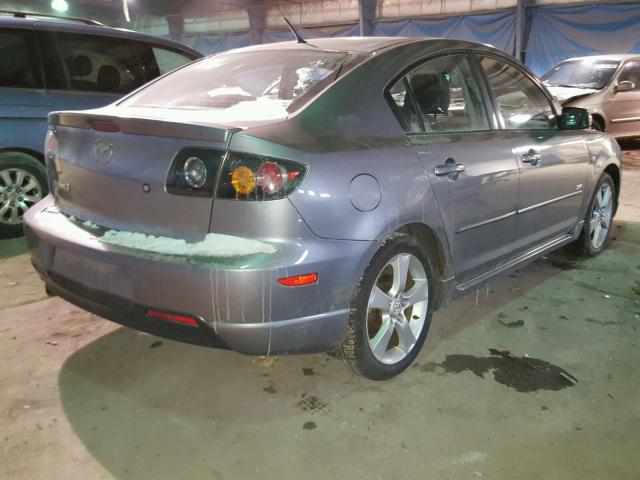 JM1BK323261459562 - 2006 MAZDA 3 S GRAY photo 4