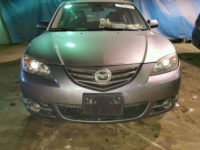 JM1BK323261459562 - 2006 MAZDA 3 S GRAY photo 9