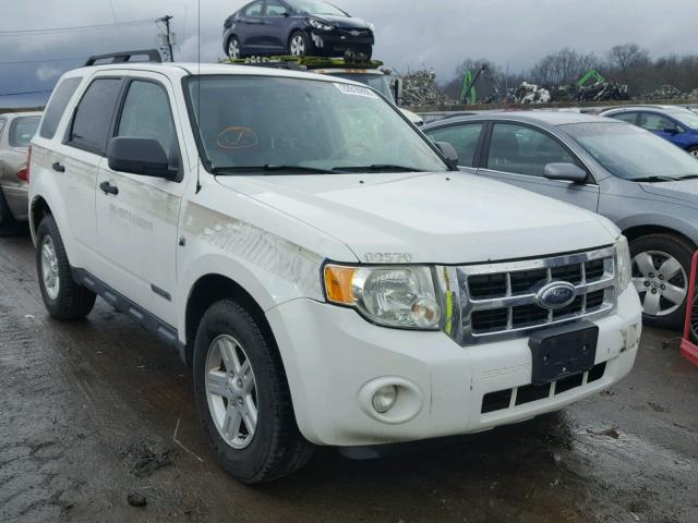 1FMCU59H88KE43211 - 2008 FORD ESCAPE HEV WHITE photo 1