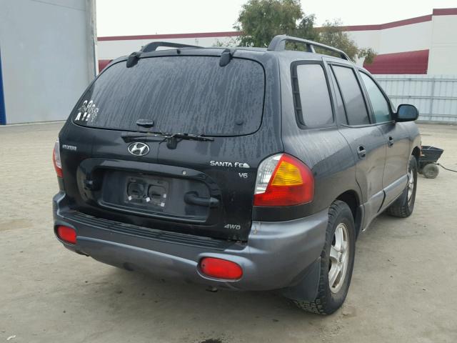 KM8SC73D93U412305 - 2003 HYUNDAI SANTA FE G BLACK photo 4