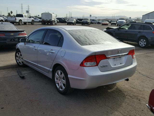 19XFA16549E031787 - 2009 HONDA CIVIC LX GRAY photo 3