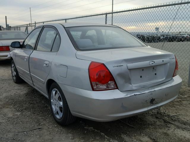 KMHDN46DX6U376674 - 2006 HYUNDAI ELANTRA GL SILVER photo 3