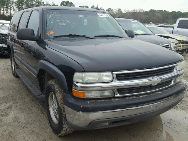 3GNEC16Z82G309908 - 2002 CHEVROLET SUBURBAN C BLACK photo 1