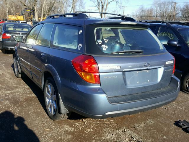 4S4BP62C467330086 - 2006 SUBARU LEGACY OUT BLUE photo 3