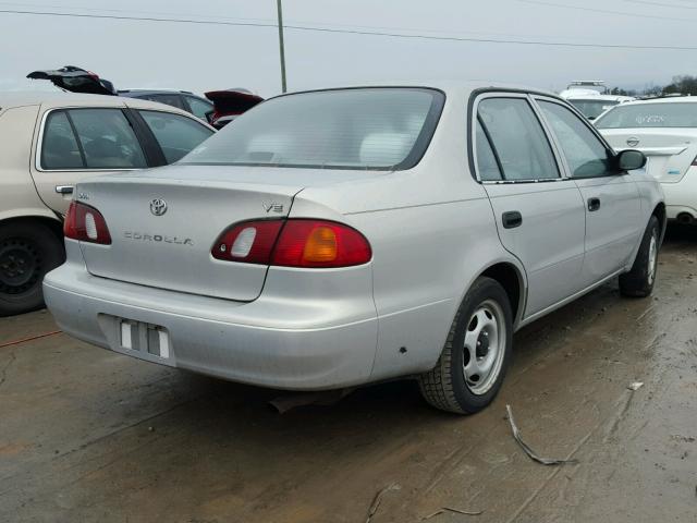 2T1BR12E0YC299147 - 2000 TOYOTA COROLLA VE SILVER photo 4