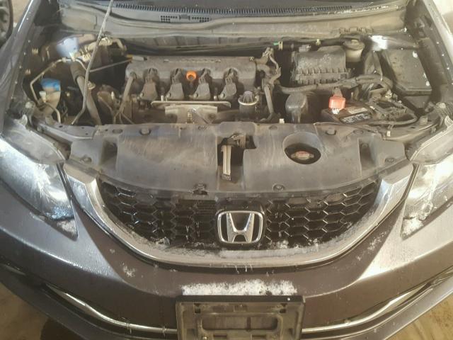 19XFB2F92EE047082 - 2014 HONDA CIVIC EXL GRAY photo 7