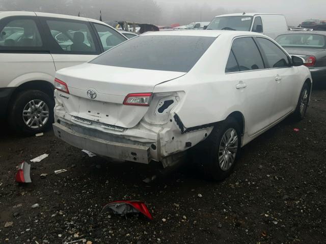 4T1BF1FK3DU640445 - 2013 TOYOTA CAMRY L WHITE photo 4