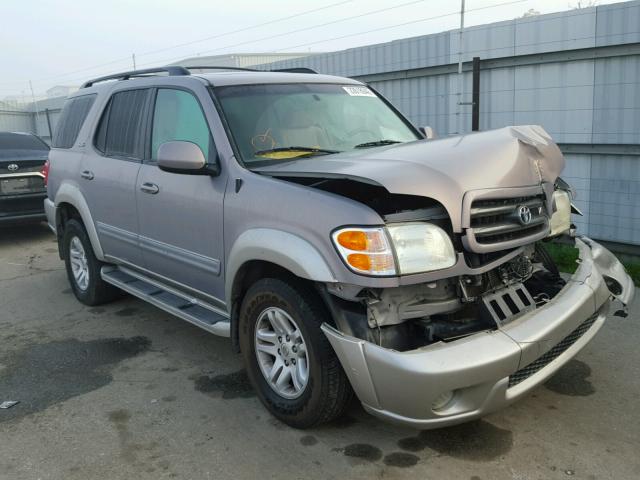 5TDZT34A62S122610 - 2002 TOYOTA SEQUOIA SR SILVER photo 1