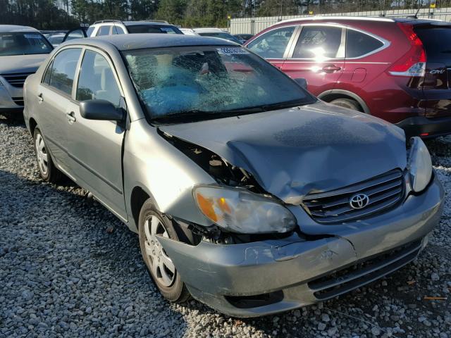 1NXBR32E23Z085828 - 2003 TOYOTA COROLLA CE GRAY photo 1