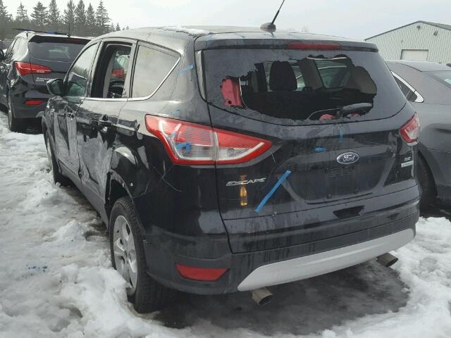 1FMCU0GX7DUD74314 - 2013 FORD ESCAPE SE BLACK photo 3