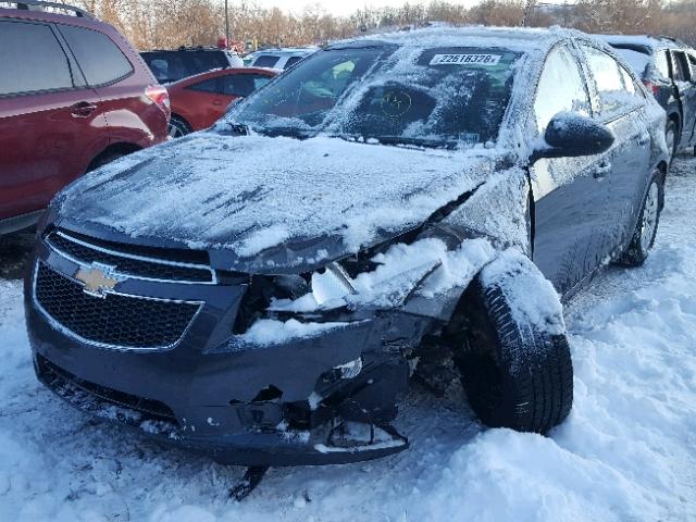 1G1PA5SG5D7154177 - 2013 CHEVROLET CRUZE LS GRAY photo 2