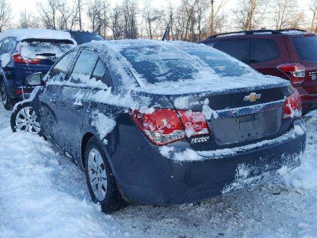 1G1PA5SG5D7154177 - 2013 CHEVROLET CRUZE LS GRAY photo 3