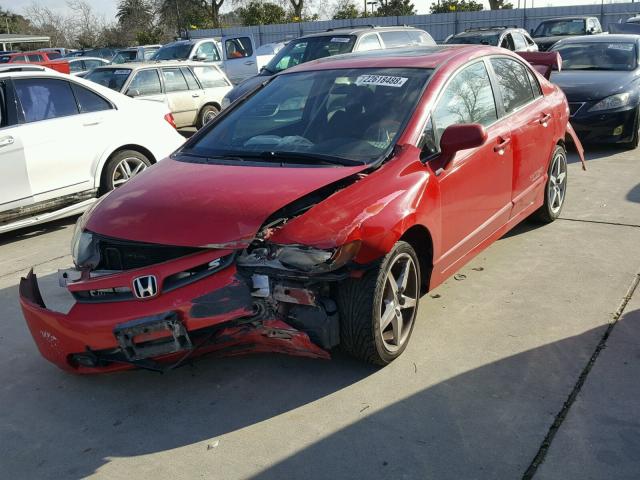 2HGFA55517H705292 - 2007 HONDA CIVIC SI RED photo 2