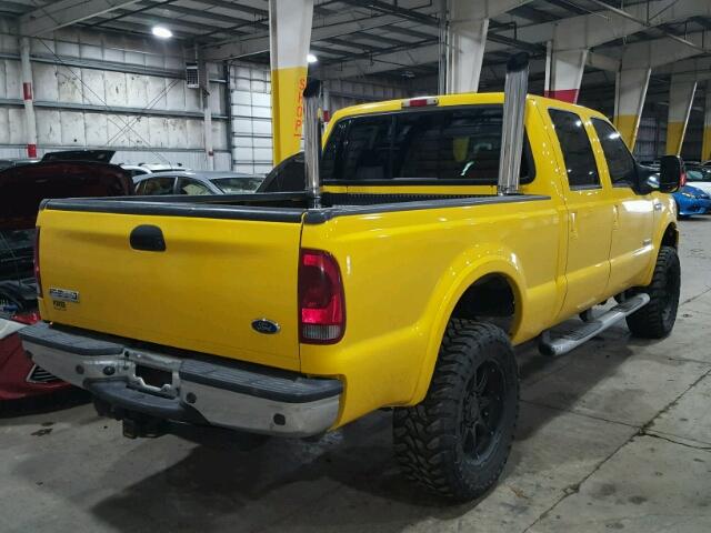 1FTWW31P56EA88657 - 2006 FORD F350 SRW S YELLOW photo 4