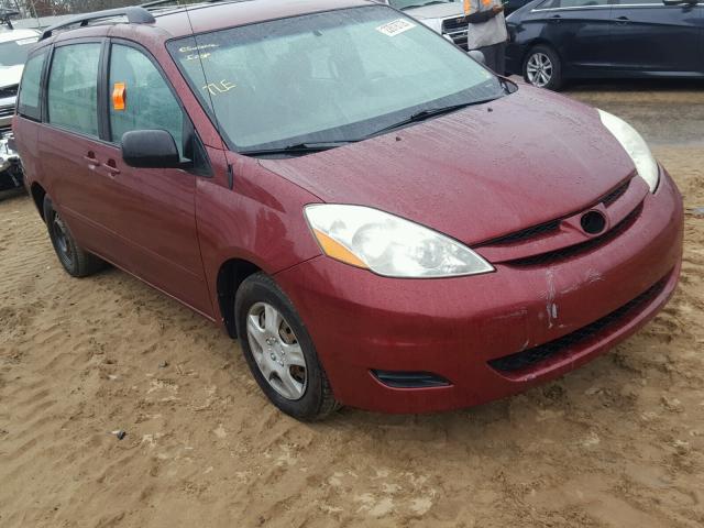 5TDZA23C96S534500 - 2006 TOYOTA SIENNA CE BURGUNDY photo 1