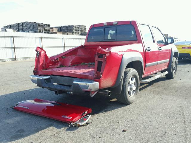 1GTDT136968119240 - 2006 GMC CANYON RED photo 4