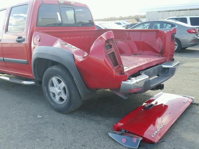 1GTDT136968119240 - 2006 GMC CANYON RED photo 9