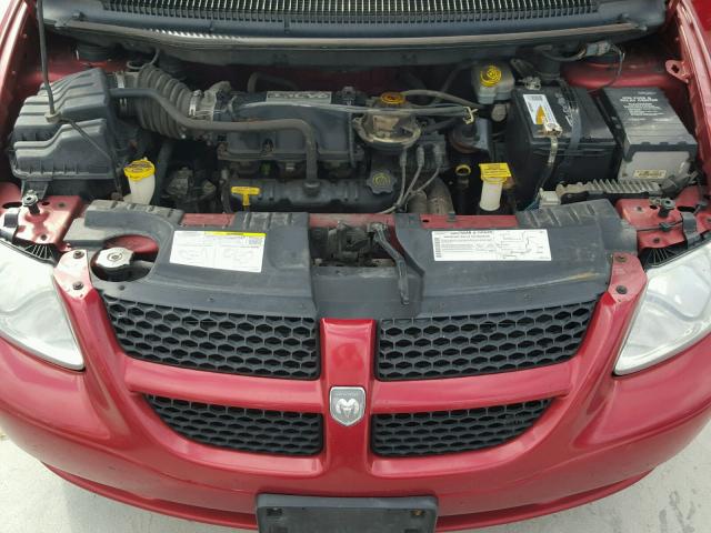 1D4GP25R93B237546 - 2003 DODGE CARAVAN SE MAROON photo 7