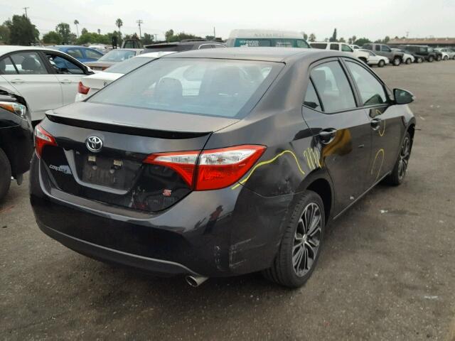 5YFBURHE2GP410574 - 2016 TOYOTA COROLLA L BLACK photo 4