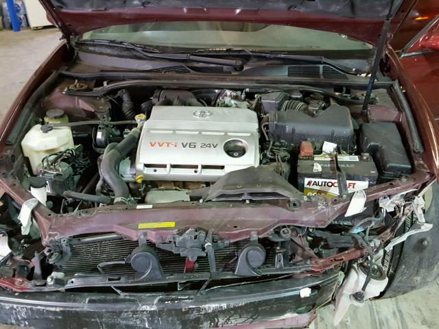 4T1BF32K25U101818 - 2005 TOYOTA CAMRY LE RED photo 7