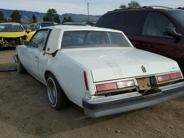 4J47H9Z149906 - 1979 BUICK REGAL WHITE photo 3