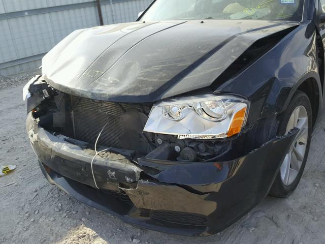 1C3CDZAG2DN531280 - 2013 DODGE AVENGER SE BLACK photo 9