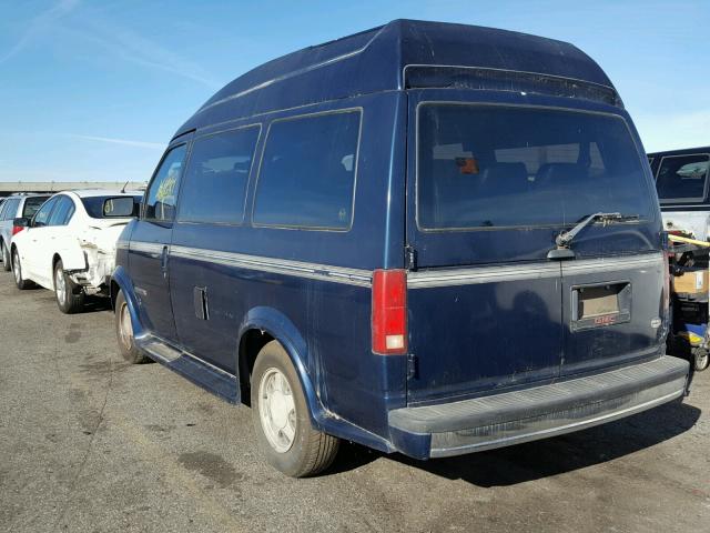 1GDDM19W1PB531205 - 1993 GMC SAFARI XT BLUE photo 3