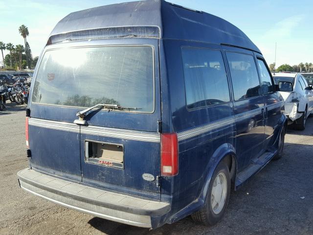 1GDDM19W1PB531205 - 1993 GMC SAFARI XT BLUE photo 4