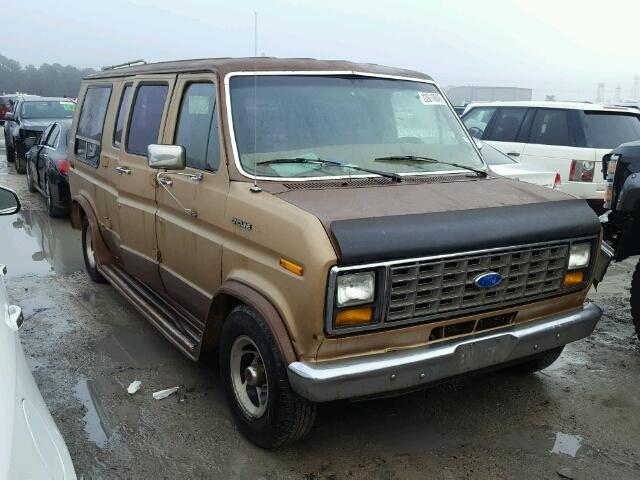 1FDEE14N1KHB39394 - 1989 FORD ECONOLINE BROWN photo 1