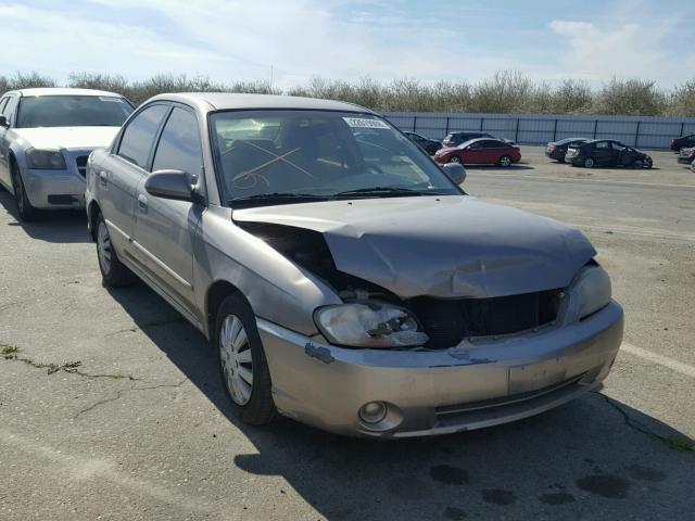 KNAFB121625148706 - 2002 KIA SPECTRA BA TAN photo 1