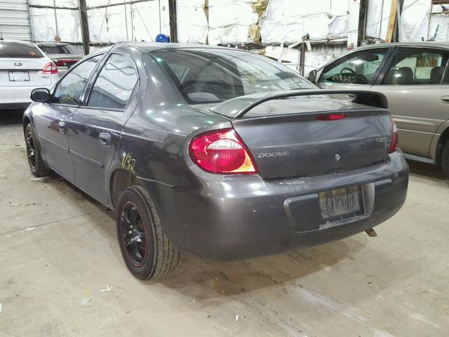 1B3ES26C73D115643 - 2003 DODGE NEON SE GRAY photo 3