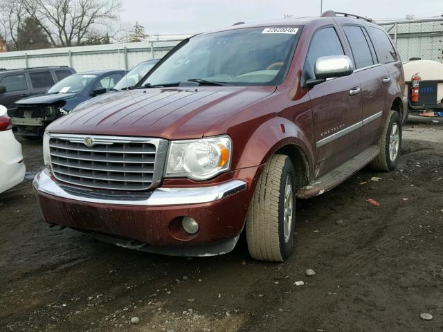 1A8HW58288F113538 - 2008 CHRYSLER ASPEN LIMI BURGUNDY photo 2