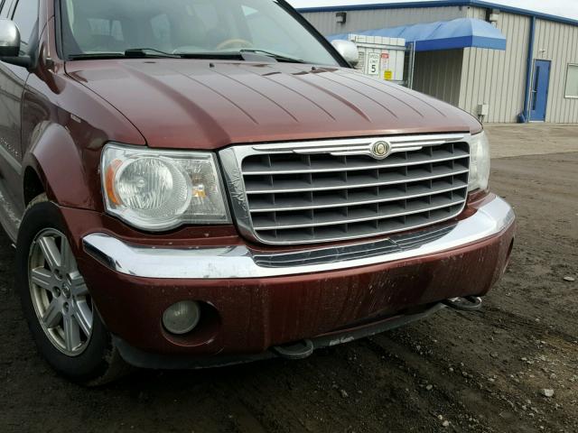 1A8HW58288F113538 - 2008 CHRYSLER ASPEN LIMI BURGUNDY photo 9