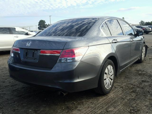 1HGCP2F35CA134203 - 2012 HONDA ACCORD LX CHARCOAL photo 4